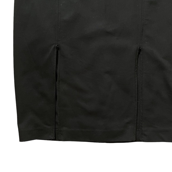 Black Pencil Skirt with Double Zipper Hem Size 13 XL - Picture 2 of 4